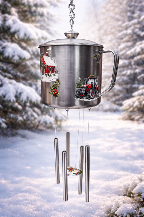 Christmas Camp Mug Wind Chime